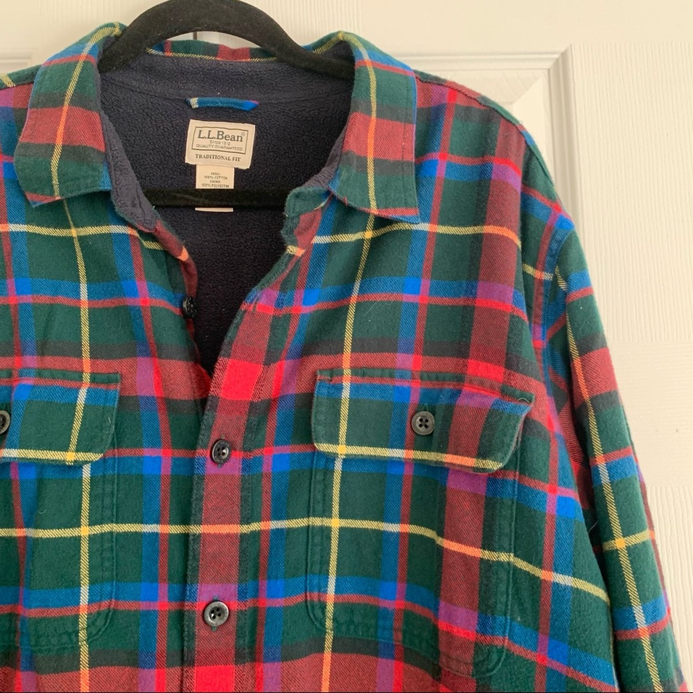Plaid Fleece Lined Shacket/Jacket - Picture 2 of 5